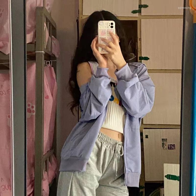Women's Hoodies Spring Autumn Fashion Solid Colors Women Loose Casual Sweatshirts 2023 Sweet Girl All Match Zip Up Tracksuit Streetwears, Gray
Women's Hoodies Spring Autumn Fashion Solid Colors Women Loose Casual Sweatshirts 2023 Sweet Girl All Match Zip Up Tracksuit Streetwears, Gray