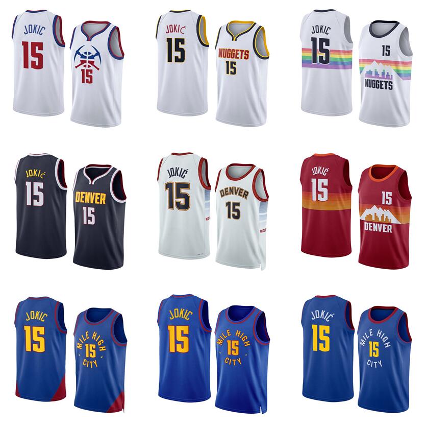 Custom Basketball Jerseys 15 Jokic S-XXL 2022-23 white blue Men Women kids city jersey, With logo
Custom Basketball Jerseys 15 Jokic S-XXL 2022-23 white blue Men Women kids city jersey, With logo