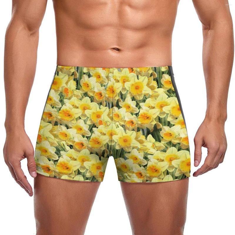 Men' Swimwear Elegant Flower Print Swimming Trunks Yellow Daffodil Beach Plus Size Swim Shorts Trending Quick Dry Male Briefs, Style-1
Men' Swimwear Elegant Flower Print Swimming Trunks Yellow Daffodil Beach Plus Size Swim Shorts Trending Quick Dry Male Briefs, Style-1