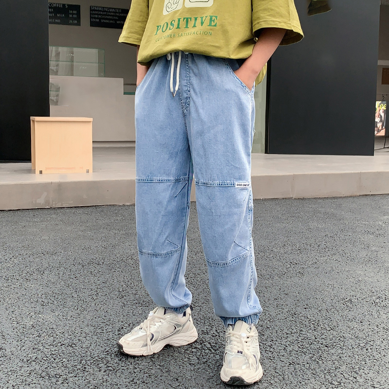 Jeans Boys Pants Summer Thin Jeans Oversize Harem Trousers Big Boy Soft Cool Casual Baggy Denim Pants Joggers Streetwear 230413, Blue
Jeans Boys Pants Summer Thin Jeans Oversize Harem Trousers Big Boy Soft Cool Casual Baggy Denim Pants Joggers Streetwear 230413, Blue