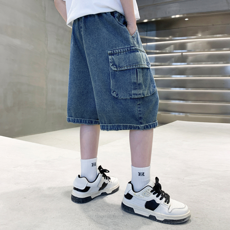 Jeans Jeans For Boy Solid Color Jeans Boy Summer Kid Jeans Casual Style Children Clothes 6 8 10 12 14 230413