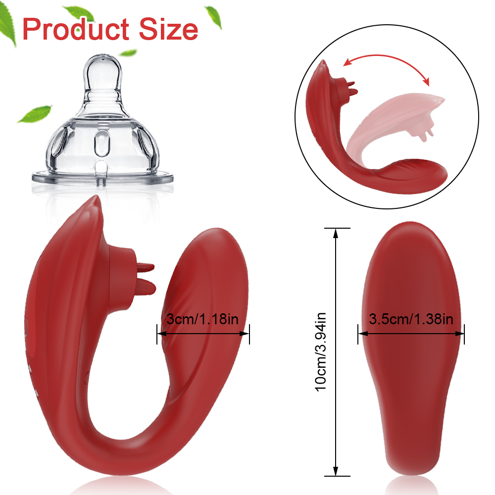 Vibrators Remote Control Butterfly Vibrator for Couples with Tongue Licking Wireless Clitoris Stimulator Sex Toys Adult Goods for Women 230413