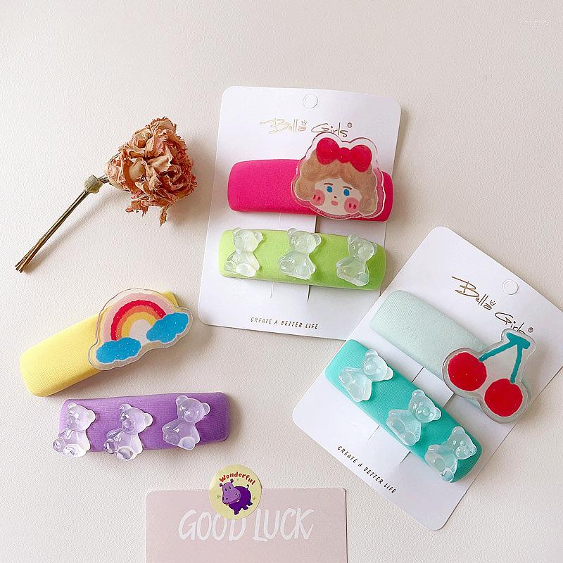 Hair Accessories 2Pcs/set Sponge Square BB Clip Cartoon Transparent Bear Clips Girls Hairpin Children Barrettes Headwear
Hair Accessories 2Pcs/set Sponge Square BB Clip Cartoon Transparent Bear Clips Girls Hairpin Children Barrettes Headwear