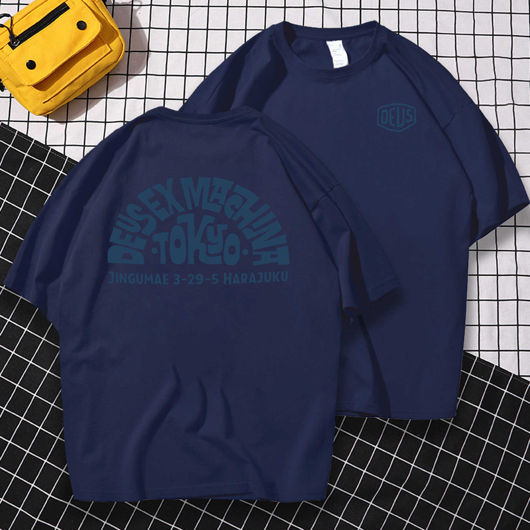 T-Shirts Vintage Men's Men Casual Summer Unique Hip Hop Oversized Deus-Ex-Machina T-Shirt Male T-Shirt Graphic Tees Short Sleeve Tops S-3Xl Aa2