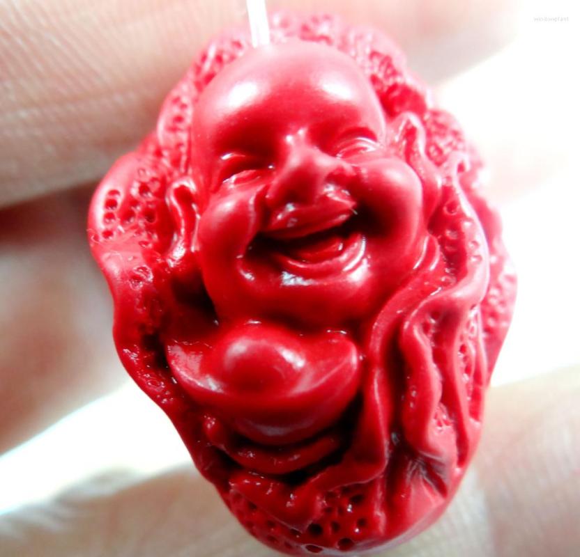 Pendant Necklaces 28 23MM Chinese Red Organic Cinnabar Necklace Cabbage Buddha Hand-carve
Pendant Necklaces 28 23MM Chinese Red Organic Cinnabar Necklace Cabbage Buddha Hand-carve