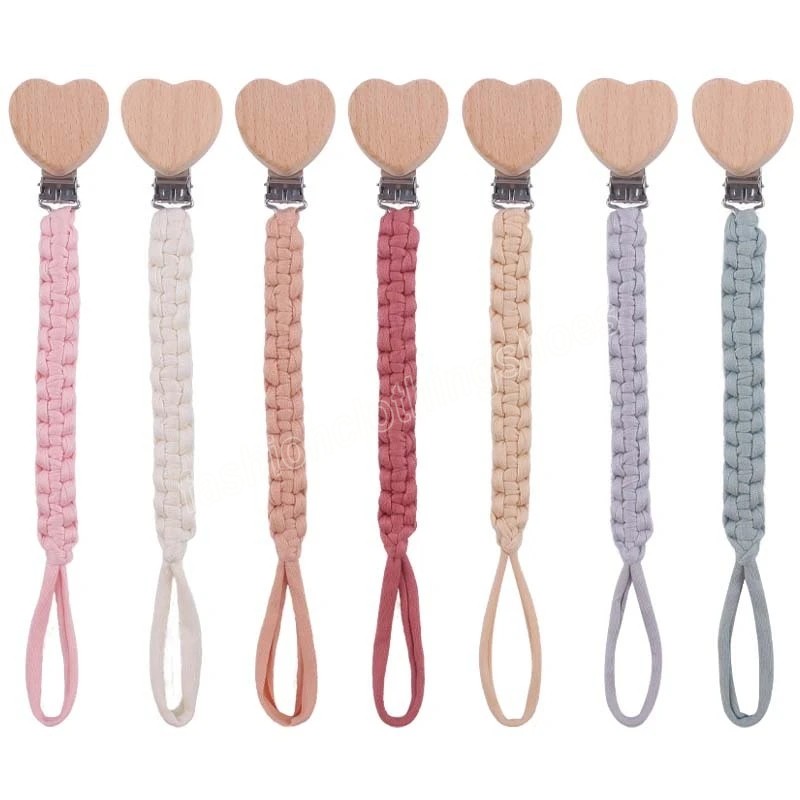 Heart Shape Beech Pacifier Clip DIY Newborn Accessories Baby Shower Gift Woven Pacifier Holder Infant Soother Dummy Clips Chain
Heart Shape Beech Pacifier Clip DIY Newborn Accessories Baby Shower Gift Woven Pacifier Holder Infant Soother Dummy Clips Chain