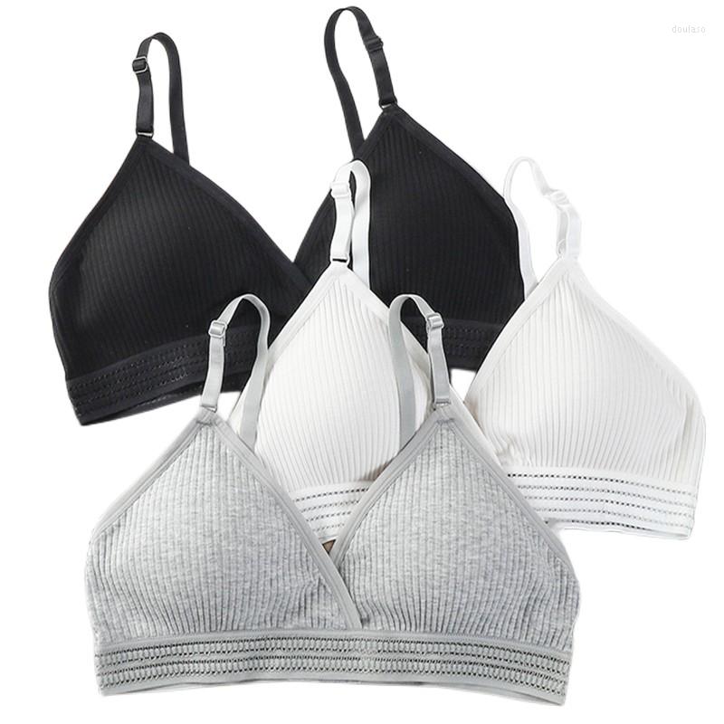 Bras Women Sexy Cotton Bra Low Waist Briefs Panties Wire Free Push Up Bralette Soft Brassiere Female Underwear Lingerie, Black
Bras Women Sexy Cotton Bra Low Waist Briefs Panties Wire Free Push Up Bralette Soft Brassiere Female Underwear Lingerie, Black