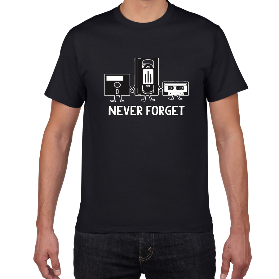 Men's T-Shirts Never Forget Sarcastic Graphic Music Novelty Funny T Shirt men casual cotton top letter printed Men's T-shirt Tee shirt homme