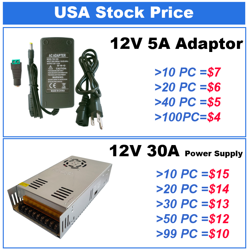 12V 30A DC Universal Regulated Switching Power Supply 360W for CCTV Radio Computer Project LED Strip Lights 3D Printer crestech