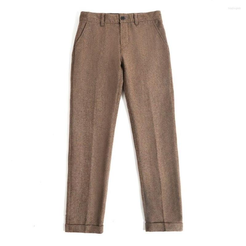 Men's Suits Men Trousers Long Pants Wool Tweed Leisure Cotton Male Gentleman Herringbone Business Suit Pant For Wedding Groom 2023 W82, Gray
Men's Suits Men Trousers Long Pants Wool Tweed Leisure Cotton Male Gentleman Herringbone Business Suit Pant For Wedding Groom 2023 W82, Gray