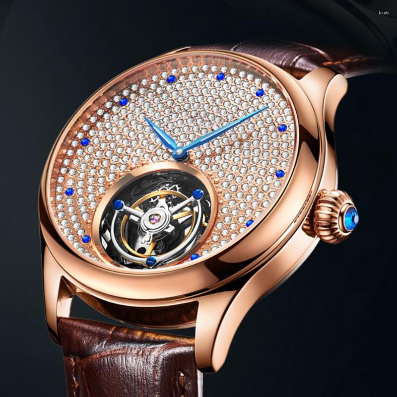 Wristwatches AESOP Real Tourbillon Movement Watch For Men Stainless Steel Double-Sided Sapphire Glass Starry Dial Fashion Shining Waterproof, Silvery
Wristwatches AESOP Real Tourbillon Movement Watch For Men Stainless Steel Double-Sided Sapphire Glass Starry Dial Fashion Shining Waterproof, Silvery