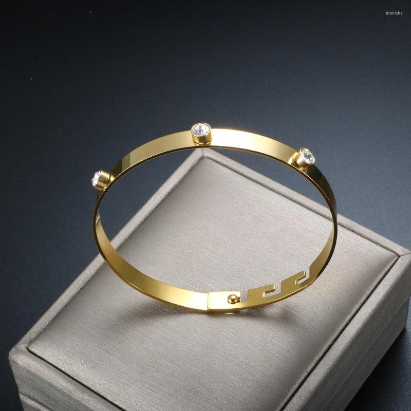 Bangle Simple Zircon For Women Girl Boy Adjustable Stainless Steel Couple Party Charm Fashion Elegant Wholesales Jewelry Gift
Bangle Simple Zircon For Women Girl Boy Adjustable Stainless Steel Couple Party Charm Fashion Elegant Wholesales Jewelry Gift