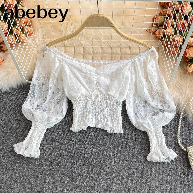 Women's Blouses & Shirts 2023 Summer Sweet V-neck Lantern Sleeve Off Shoulder Shirt High Waist Pleated Hollow Out Hook Lace Short Top, Black
Women's Blouses & Shirts 2023 Summer Sweet V-neck Lantern Sleeve Off Shoulder Shirt High Waist Pleated Hollow Out Hook Lace Short Top, Black