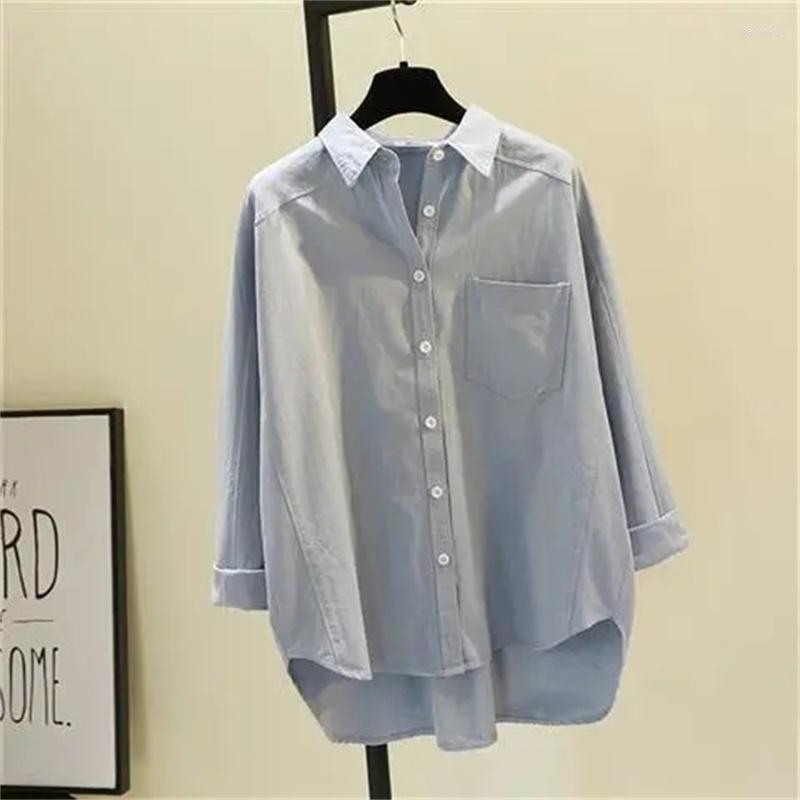 Women's Blouses Pure Cotton Jacket Women's Solid Color Shirts Spring Autumn 2023 Female Students Loose Slim Korean Tops Ladies Tide, White
Women's Blouses Pure Cotton Jacket Women's Solid Color Shirts Spring Autumn 2023 Female Students Loose Slim Korean Tops Ladies Tide, White