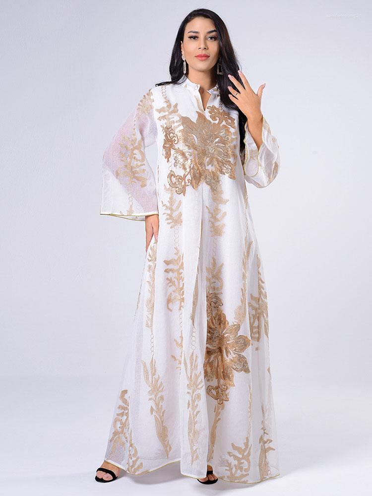 Ethnic Clothing Embroidered Kaftan Party Abaya Jalabiya Women Moroccan Evening Caftan Muslim Dubai Arab Dress Wedding Ramadan Eid White
Ethnic Clothing Embroidered Kaftan Party Abaya Jalabiya Women Moroccan Evening Caftan Muslim Dubai Arab Dress Wedding Ramadan Eid White