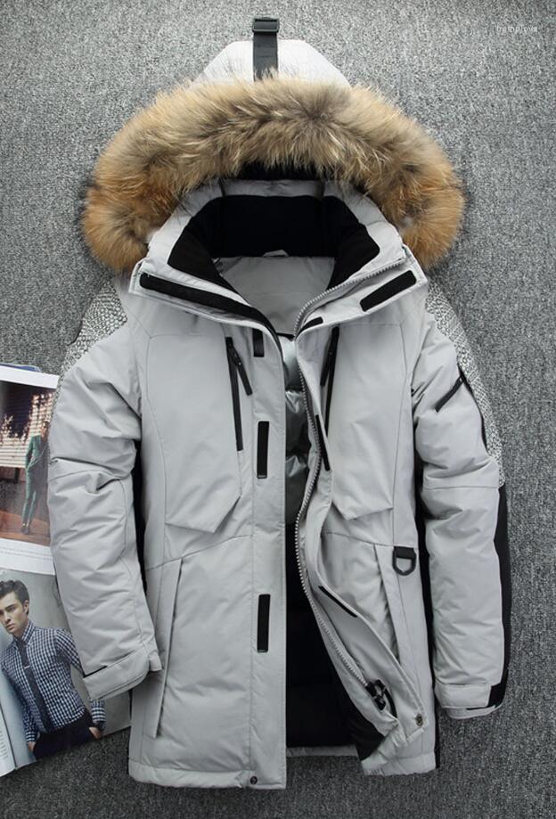 Men's Down -40 Degree Cold Resistant Russia Winter Jacket Men Top Quality Genuine Fur Collar Thick Warm White Duck Coat, Army green
Men's Down -40 Degree Cold Resistant Russia Winter Jacket Men Top Quality Genuine Fur Collar Thick Warm White Duck Coat, Army green