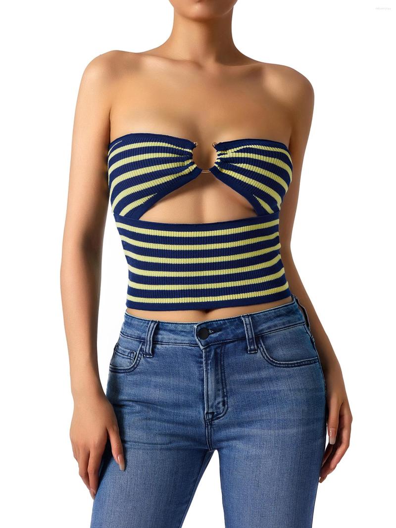 Women's Tanks Womens Strapless Tube Crop Top Sexy Sleeveless Knit Striped Cut Out Backless Summer Vest Streetwear, Purple
Women's Tanks Womens Strapless Tube Crop Top Sexy Sleeveless Knit Striped Cut Out Backless Summer Vest Streetwear, Purple