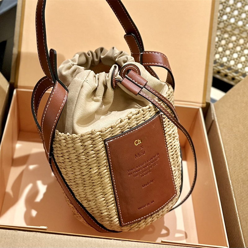 Women Basket Bucket Bag Straw Bags Handbag Raffia Tote Beach Shoulder Crossbody Womens Handbags Luxurys Designers Bags Totes Purses Summer, Light brown
Women Basket Bucket Bag Straw Bags Handbag Raffia Tote Beach Shoulder Crossbody Womens Handbags Luxurys Designers Bags Totes Purses Summer, Light brown