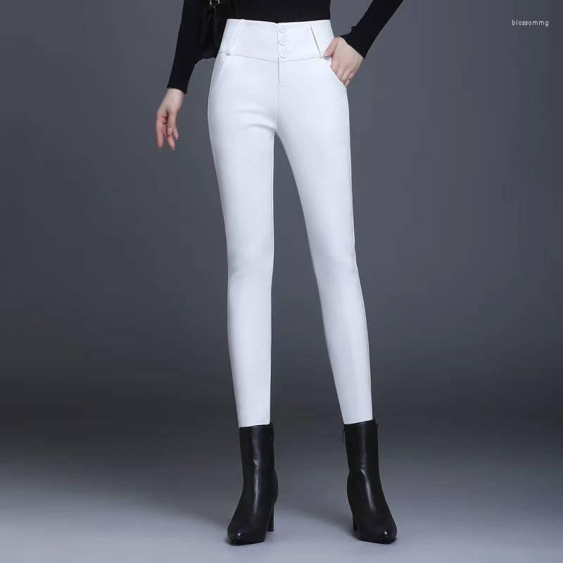 Women' Pants Winter Fall Women Fashion Thick Warm Fleece White High Waisted Pu Leather Pencil Korean Woman Clothes 3xl Slim Trousers
Women' Pants Winter Fall Women Fashion Thick Warm Fleece White High Waisted Pu Leather Pencil Korean Woman Clothes 3xl Slim Trousers