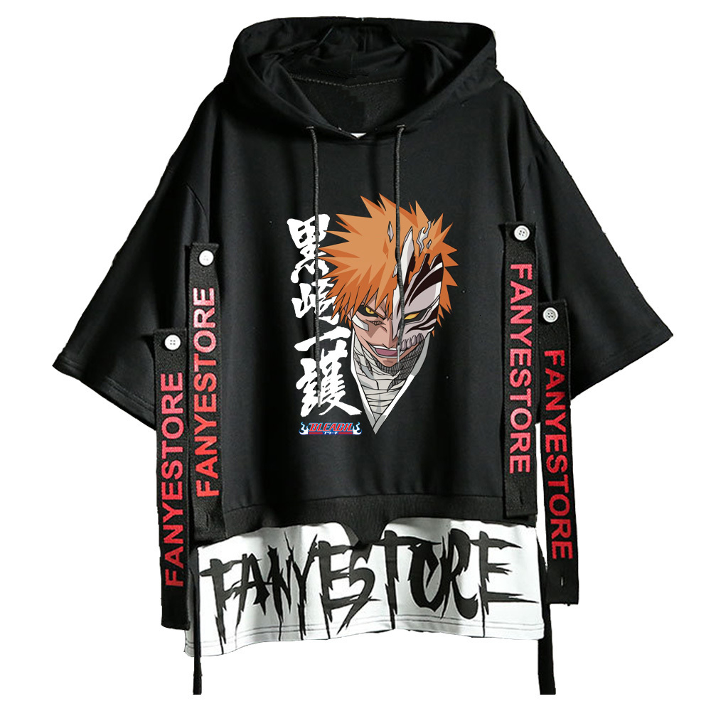 Men's T-Shirts Bleach T Shirts Ribbons Letter Print T-shirts Anime Kurosaki Ichigo T-shirt Casual Breathable Short Sleeve Hip Hop Streetwear 230413, Black11
Men's T-Shirts Bleach T Shirts Ribbons Letter Print T-shirts Anime Kurosaki Ichigo T-shirt Casual Breathable Short Sleeve Hip Hop Streetwear 230413, Black11