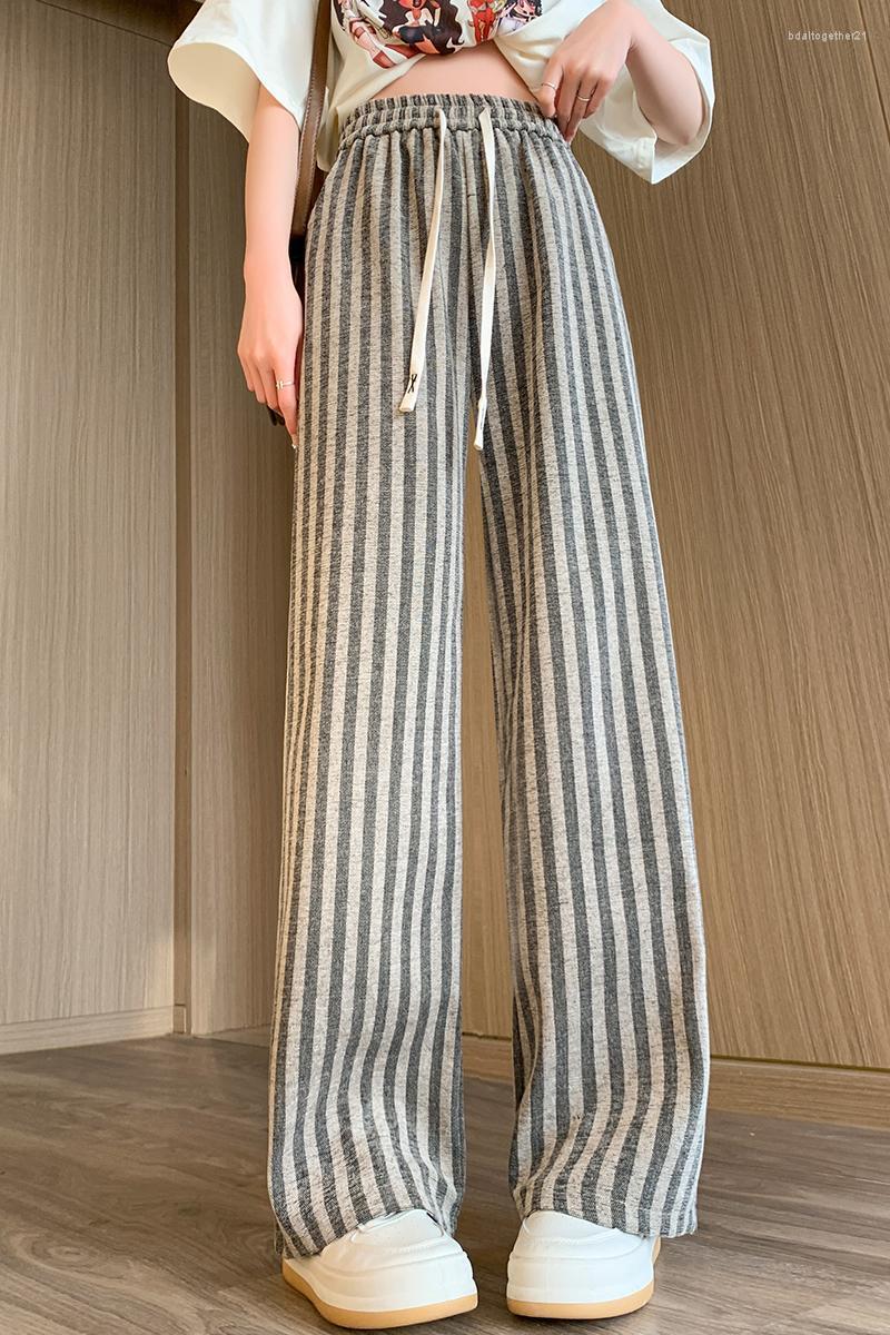 Women's Pants Striped Wide-legged Women Spring And Autumn 2023 High Waist Draped Vertical Stripes Loose Straight Casual, Lengthen
Women's Pants Striped Wide-legged Women Spring And Autumn 2023 High Waist Draped Vertical Stripes Loose Straight Casual, Lengthen