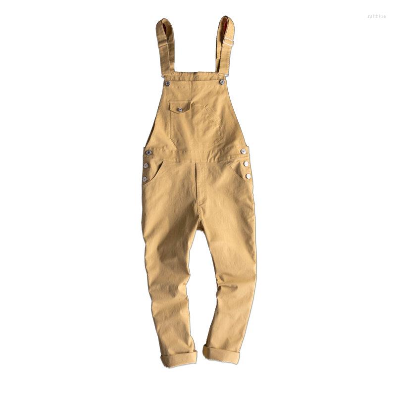 Men's Pants Siamese Overalls Men's Japanese Retro Casual Trendy Korean Style Slim-fitting Ninth, Khaki
Men's Pants Siamese Overalls Men's Japanese Retro Casual Trendy Korean Style Slim-fitting Ninth, Khaki