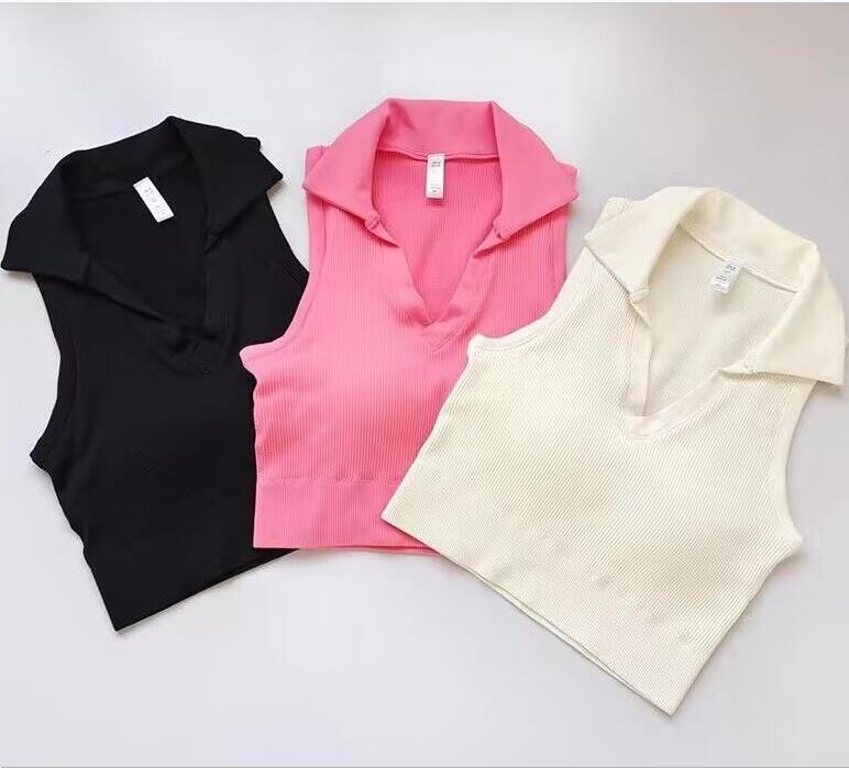 Sports Tank Top with Chest Cushion, Outward Wearing Polo Collar, Fashion Tight Short Bra, Women' Fine Thread, Breathable and Shockproof Yoga Suit, 003
Sports Tank Top with Chest Cushion, Outward Wearing Polo Collar, Fashion Tight Short Bra, Women' Fine Thread, Breathable and Shockproof Yoga Suit, 003