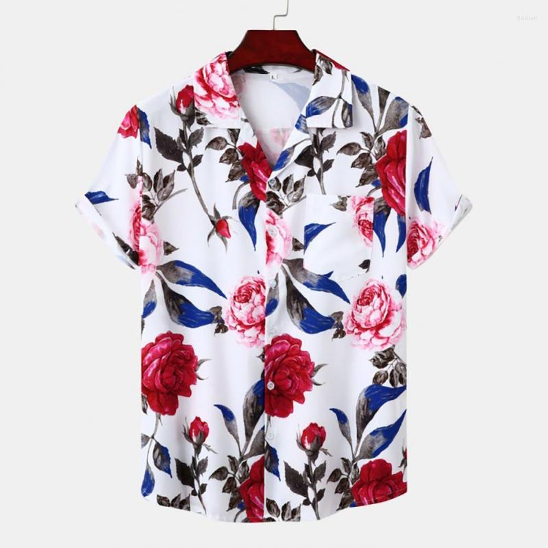 Men's Casual Shirts Men Top Floral Digital Print Shirt Beach Vacation Male, Red black
Men's Casual Shirts Men Top Floral Digital Print Shirt Beach Vacation Male, Red black