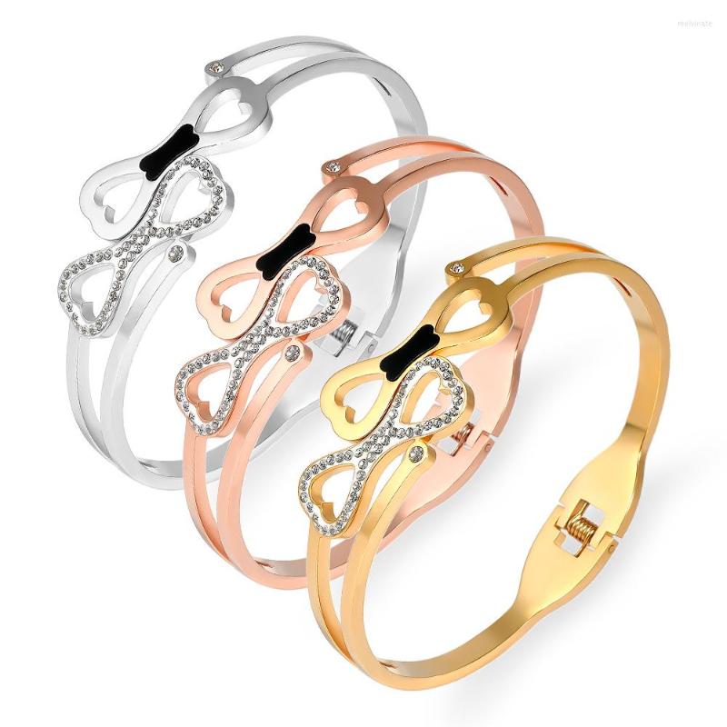 Bangle FYSARA Luxury Heart Bracelets Bangles For Women Stainless Steel Jewelry Woman Jewellery Accessories
Bangle FYSARA Luxury Heart Bracelets Bangles For Women Stainless Steel Jewelry Woman Jewellery Accessories