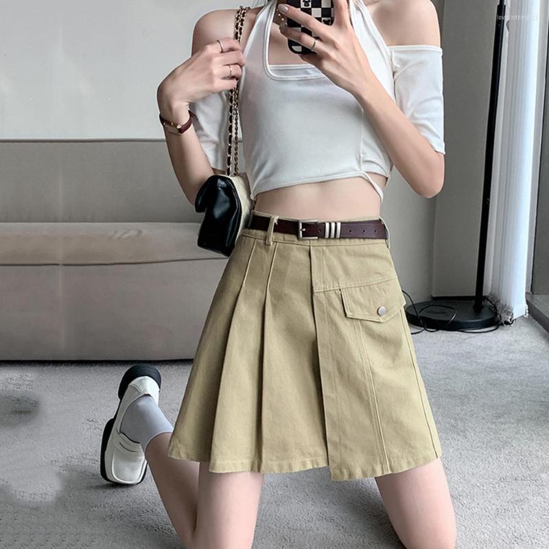 Skirts 2023 Summer Wash Denim Skirt Female High Waist Retro Pleated Ladies Mini Skitrs Fashion Slim Solid Color A-line Jean, Black
Skirts 2023 Summer Wash Denim Skirt Female High Waist Retro Pleated Ladies Mini Skitrs Fashion Slim Solid Color A-line Jean, Black