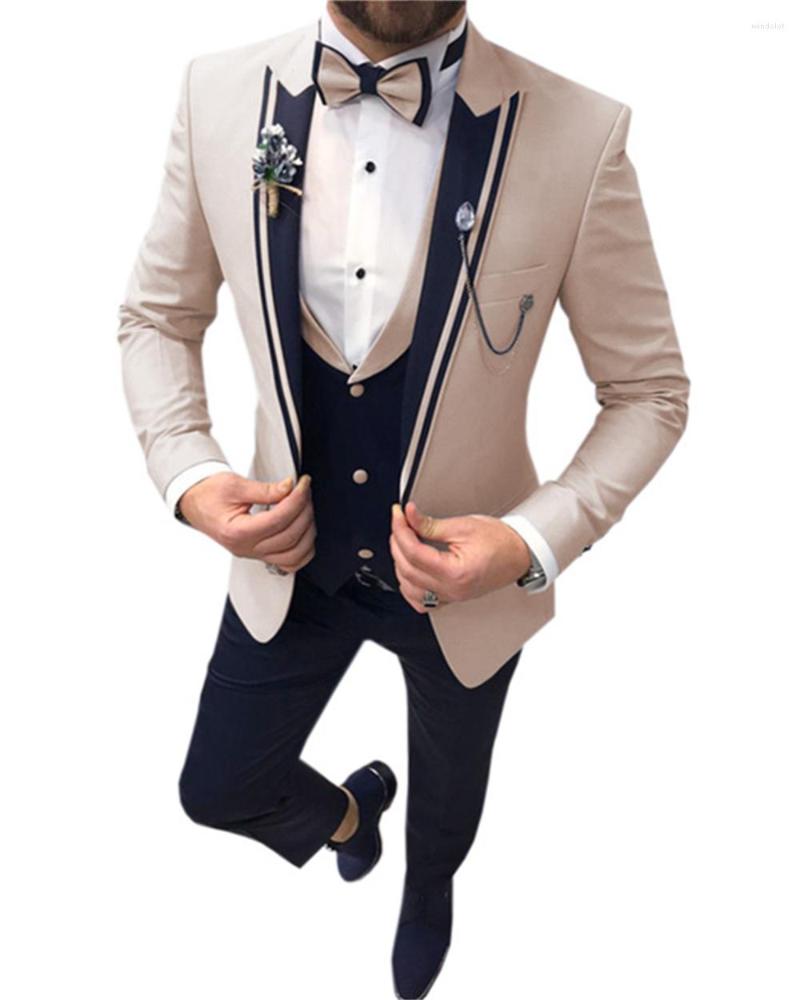 Men's Suits Colorful Wedding Men Peak Lapel Costume Homme Groom Prom Party Terno Masculino Slim Fit Bridegroom Fashion Blazer 3 Pieces, Burgundy
Men's Suits Colorful Wedding Men Peak Lapel Costume Homme Groom Prom Party Terno Masculino Slim Fit Bridegroom Fashion Blazer 3 Pieces, Burgundy