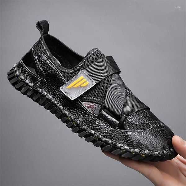Sandals Mens Summer Trekking Mesh Leather Breathable Soft Designer Comfortable Flat Shoes Sandalias Hombre Fashion 2023, Black
Sandals Mens Summer Trekking Mesh Leather Breathable Soft Designer Comfortable Flat Shoes Sandalias Hombre Fashion 2023, Black