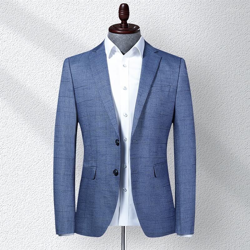 Men's Suits Wedding Suit For Men Slim Fit Spring Blazer Two Buttons Solid Color Jacket With Pocket Grid Pattern Coat, Blue
Men's Suits Wedding Suit For Men Slim Fit Spring Blazer Two Buttons Solid Color Jacket With Pocket Grid Pattern Coat, Blue