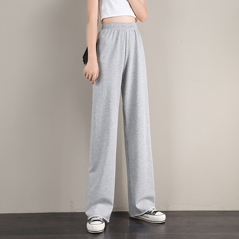 Women's Pants Capris Women's Pants Female Streetwear Joggers Oversize High Waisted Korean Style Fashion Wide Leg Harajuku Sweatpants Baggy 2