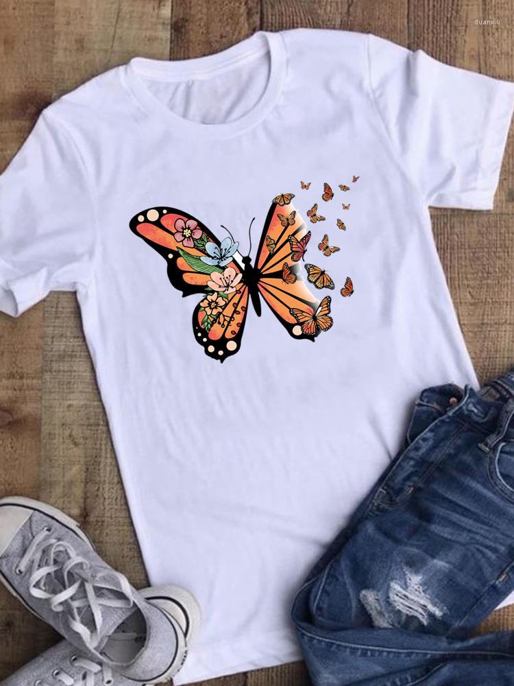 Women' T Shirts Short Sleeve Print Fashion Clothing Ladies Butterfly Lovely Trend 90s Women Casual Female T-shirts Clothes Graphic Tee, Sn33532
Women' T Shirts Short Sleeve Print Fashion Clothing Ladies Butterfly Lovely Trend 90s Women Casual Female T-shirts Clothes Graphic Tee, Sn33532