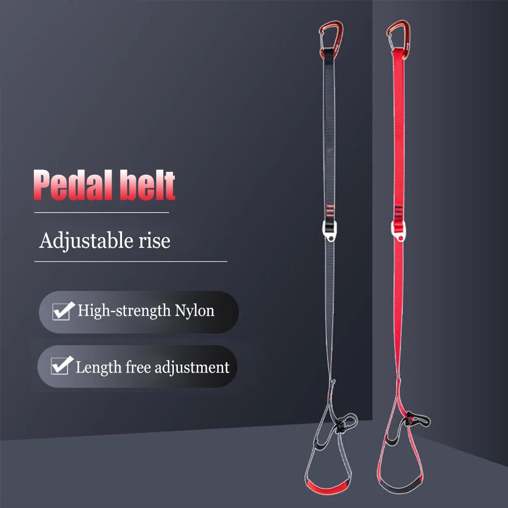 Climbing Ropes Rock Climbing Foot Loop Professional Ascender Accessory Wear-resistant Ascending Equipment Mountaineering Tools Black 231102