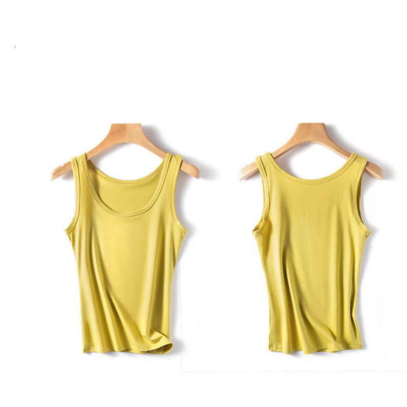 Camisoles Tanks Women Summer Tank Top Soft Cotton Elastic Camisole Green Tops Tees Shirt O Neck Spring Lady Solid Tanks Basic Clothes 230413