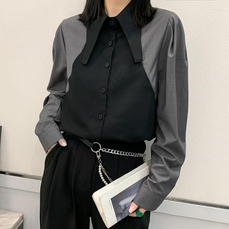 Women's Blouses Summer Chiffon Loose Women's Shirts Fashion Casual Long Sleeve Top Clothing Splicing, Black
Women's Blouses Summer Chiffon Loose Women's Shirts Fashion Casual Long Sleeve Top Clothing Splicing, Black