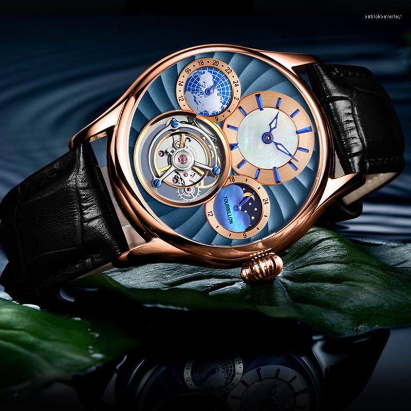 Wristwatches AESOP Real Tourbillon Skeleton Watch For Men Moonphase Mechanical Top Waterproof Watches Sapphire Relogio
Wristwatches AESOP Real Tourbillon Skeleton Watch For Men Moonphase Mechanical Top Waterproof Watches Sapphire Relogio
