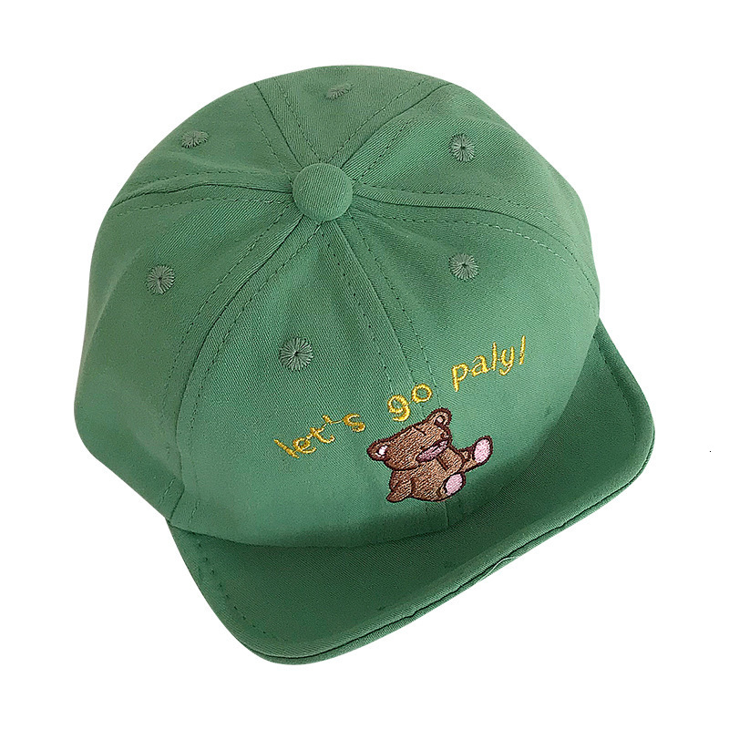Caps Hats Cute Bear Baby Basketball For Girls Boys Adjustable Kids ed Summer Big Brim Children Sun Accessories 230412
