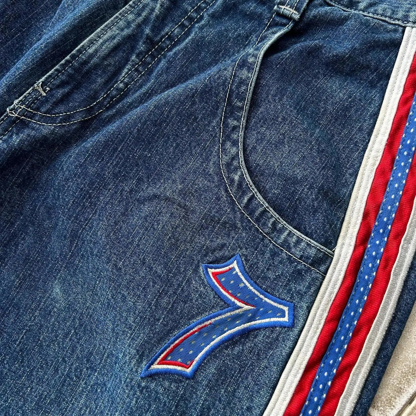 Men s Jeans JNCO Y2K Mens Hip Hop Big Buddha Graphic Stripe Retro Blue Baggy Denim Pants Gothic Harajuku High Waist Wide Trouser 231113