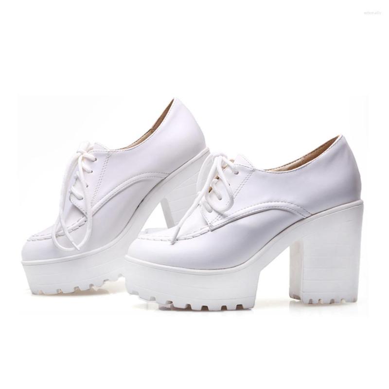 Dress Shoes 2023 Spring Autumn Women Black High Heels Boots Lacing Platform Pumps Chunky Heel Leather White Red Brown
Dress Shoes 2023 Spring Autumn Women Black High Heels Boots Lacing Platform Pumps Chunky Heel Leather White Red Brown