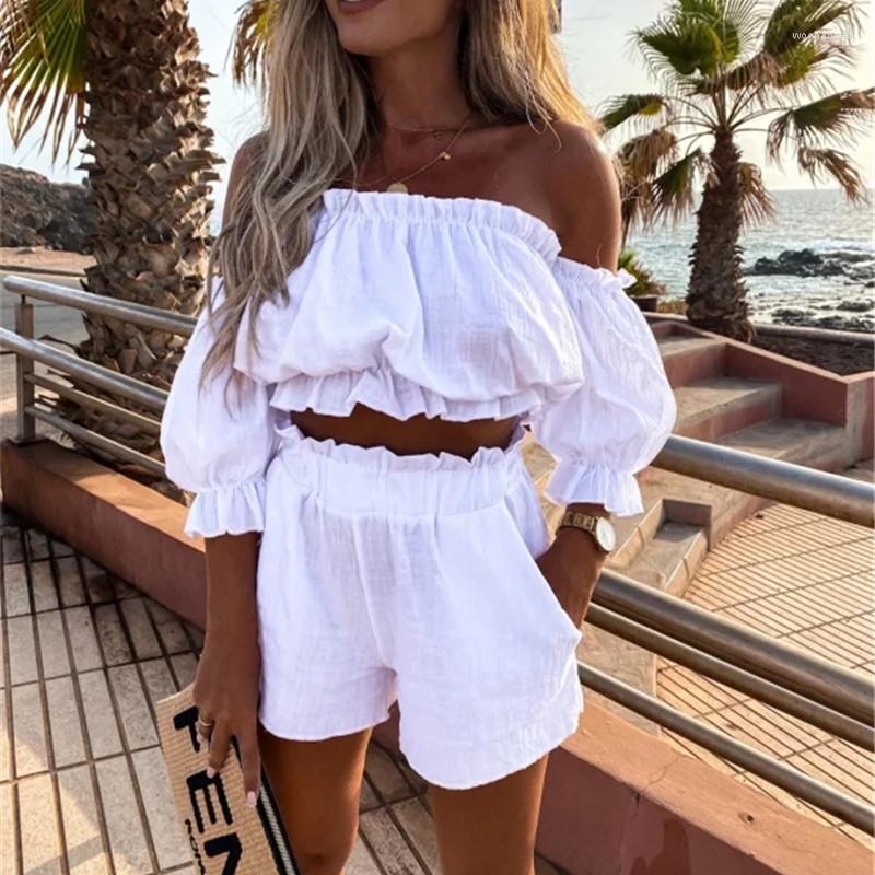 Women' Tracksuits Hirigin Women Casual Summer 2 Pieces Outfits Solid Color Off-Shoulder Short Sleeve Wrap Chest Crops Tops High Waist, Black
Women' Tracksuits Hirigin Women Casual Summer 2 Pieces Outfits Solid Color Off-Shoulder Short Sleeve Wrap Chest Crops Tops High Waist, Black