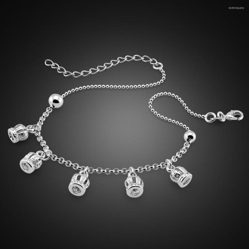 Anklets Women Fashion 925 Silver Crown Pendant Anklet Leg Bracelets Summer On The Accessories Wholesale Jewelry
Anklets Women Fashion 925 Silver Crown Pendant Anklet Leg Bracelets Summer On The Accessories Wholesale Jewelry