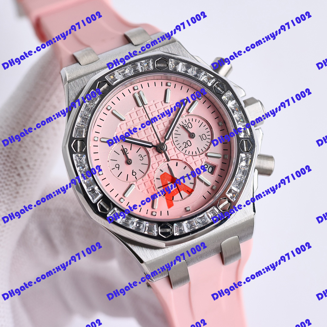 High quality neutral watch 26231 37mm pink dial quartz electronic movement women's watch pink rubber strap stainless steel watch timer function calendar display
High quality neutral watch 26231 37mm pink dial quartz electronic movement women's watch pink rubber strap stainless steel watch timer function calendar display