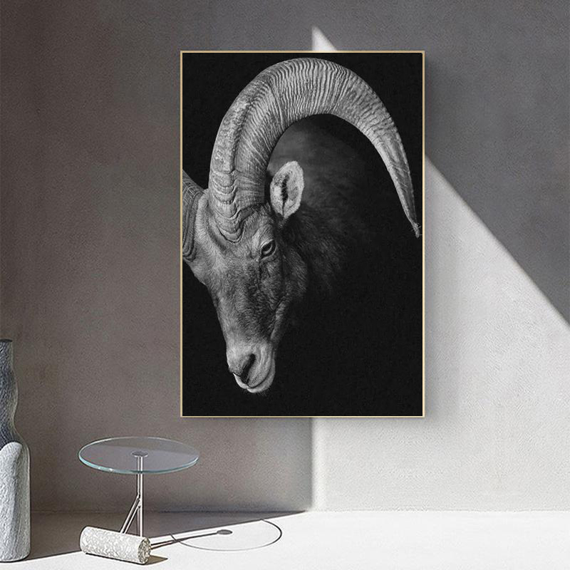 Wild Black Goat Face Modular Pictures abstract Canvas Painting Animal Cool Wall Art Poster Prints For Living Room Decoration
Wild Black Goat Face Modular Pictures abstract Canvas Painting Animal Cool Wall Art Poster Prints For Living Room Decoration