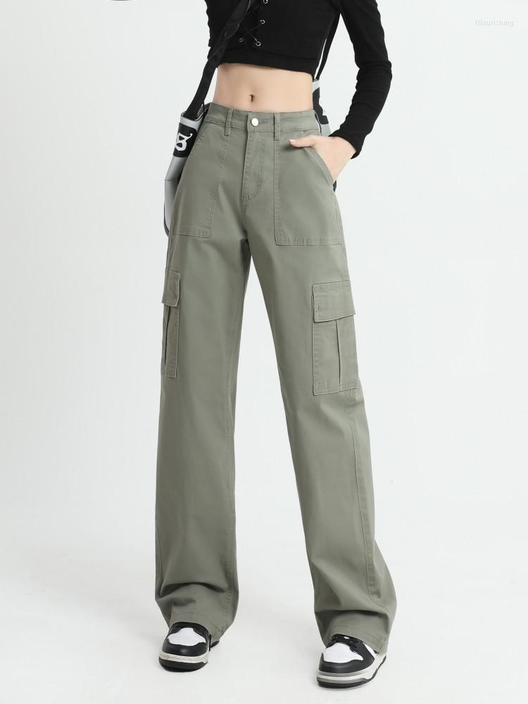 Women's Jeans GUUZYUVIZ High Waist Straight Woman Loose Wide Leg Vintage Casual Cargo Pants, Green
Women's Jeans GUUZYUVIZ High Waist Straight Woman Loose Wide Leg Vintage Casual Cargo Pants, Green