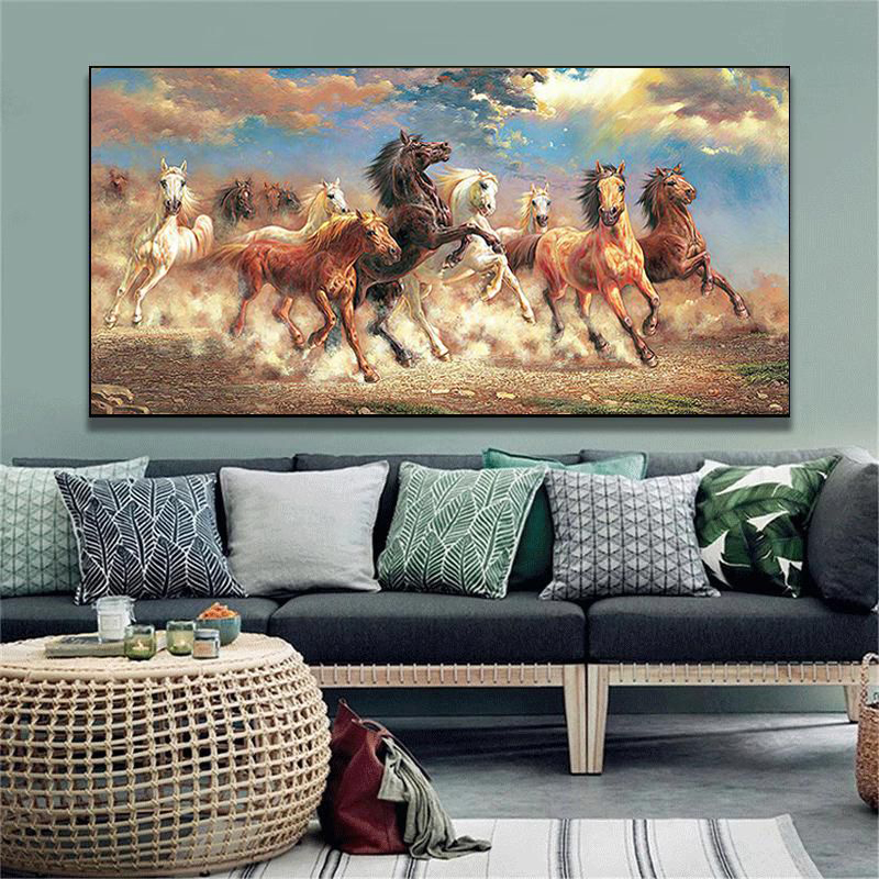 Large White Running Horses Canvas Painting Oversized Modern Animal Poster and Print Wall Art Picture for Living Room Home Decor
Large White Running Horses Canvas Painting Oversized Modern Animal Poster and Print Wall Art Picture for Living Room Home Decor