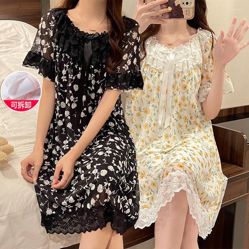 Women's Sleepwear 2023 Summer Short Sleeve Cotton Nightgowns For Women Fashion Korean Cute Lace Nightdress Night Dress Home Nighty, 8885
Women's Sleepwear 2023 Summer Short Sleeve Cotton Nightgowns For Women Fashion Korean Cute Lace Nightdress Night Dress Home Nighty, 8885