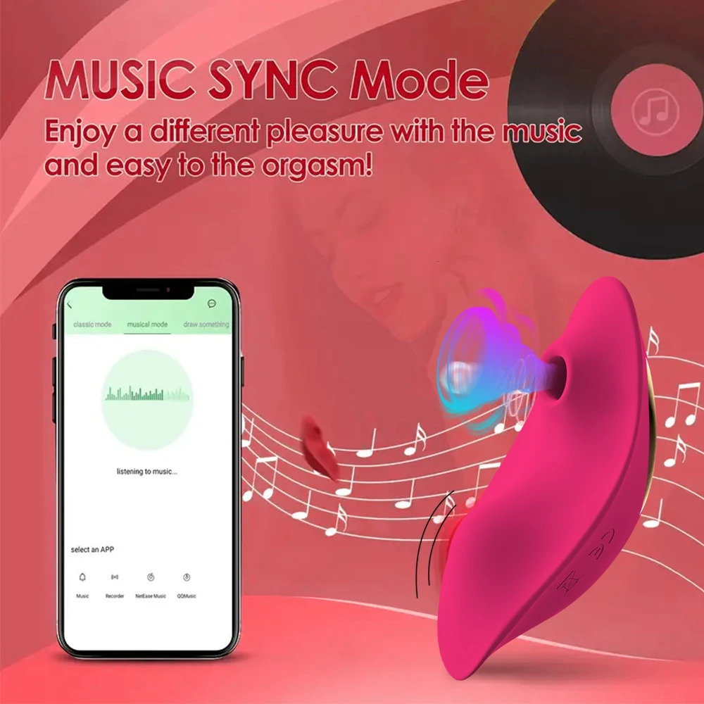 Vibrators APP Bluetooth Sucking Vibrator Female Wearable Clit Sucker Clitoris Stimulator 2 in 1 Adult Goods Sex Toy for Women s Panties 231113